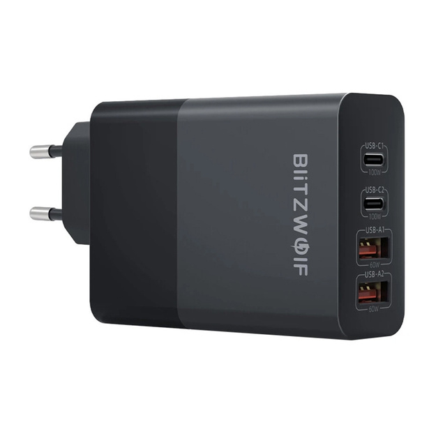 BlitzWolf BW-S29 120W tīkla lādētājs (melns)