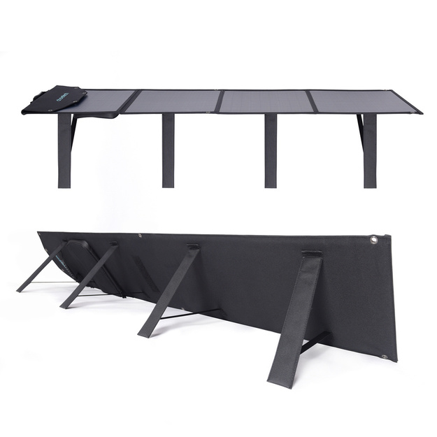 Choetech SC009-V2 saliekams saules lādētājs, 100 W, USB-C / 2 x USB-A, PD QC, melns