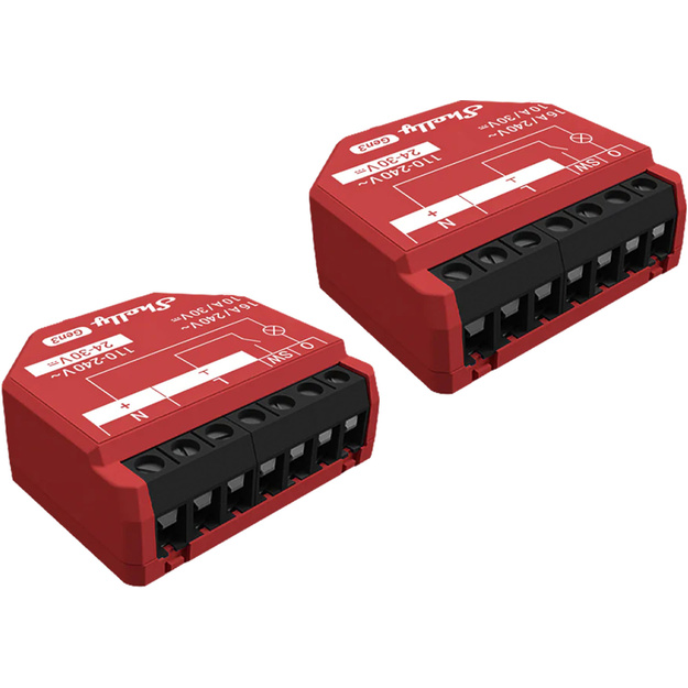 Set of 2 Shelly 1PM Gen3 WiFi/Bluetooth Controllers