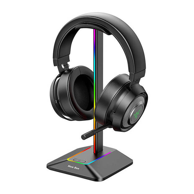 Держатель для наушников с USB New Bee NB-Z8 (RGB)