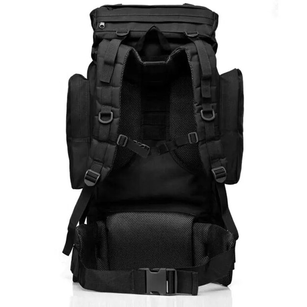 Large Tactical Survival & Hiking Backpack 65L black