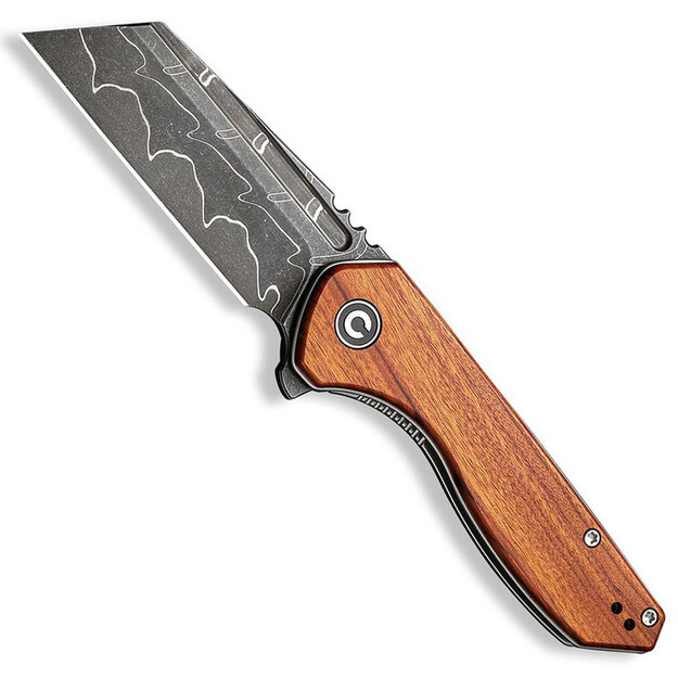 Civivi ExOne Guibourtia Wood, Damascus by Brian Brown folding knife (C23036-DS1)
