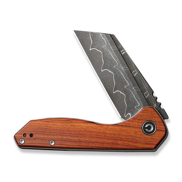 Civivi ExOne Guibourtia Wood, Damascus by Brian Brown folding knife (C23036-DS1)
