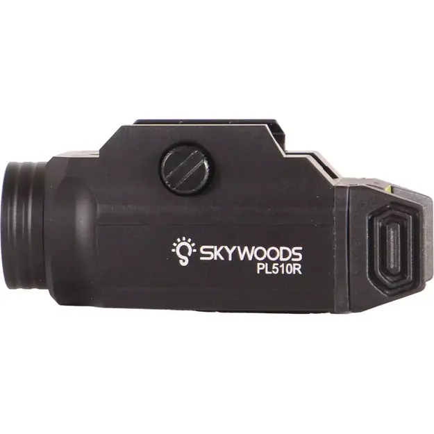 Skywoods PL510R Tactical Flashlight with Red Laser, 510lm
