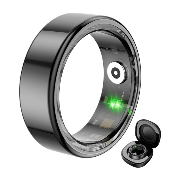 COLMI R02 Smart Ring, size 10, 19.8 mm (black) + charging case