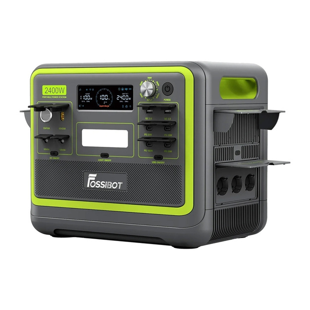 Pārnēsājamā elektrostacija FOSSIBOT F2400, 2400W (zaļa)