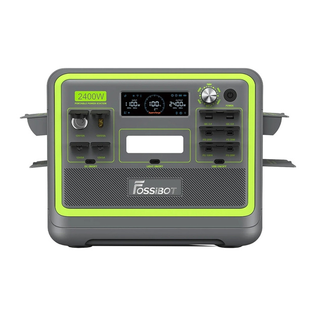 Pārnēsājamā elektrostacija FOSSIBOT F2400, 2400W (zaļa)