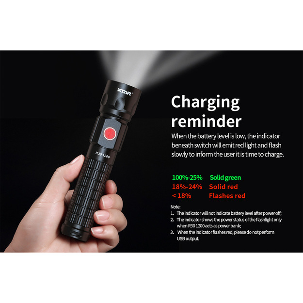 XTAR lukturis LED Cree R30 1200 SET