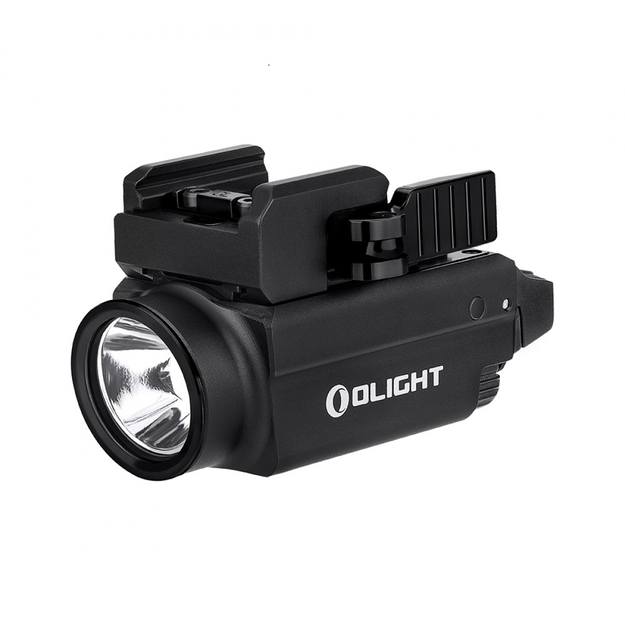 Olight BALDR S flashlight on pistol, rechargeable