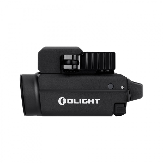 Olight BALDR S flashlight on pistol, rechargeable