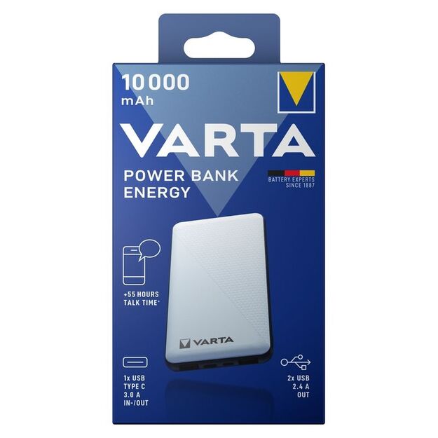 Rezerves baro&scaron;anas avots VARTA ENERGY 10000mAh Powerbank 57976