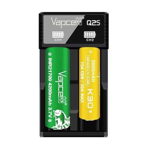 Vapcell Q2S-C USB-C bateriju lādētājs &ndash; 2 neatkarīgi sloti