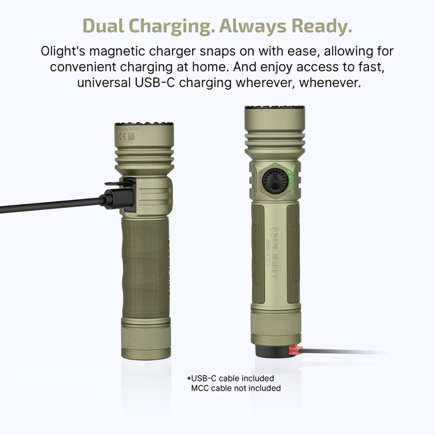 Тактический поисковый фонарь Olight Seeker Ultra 4800лм оливково-зеленый
