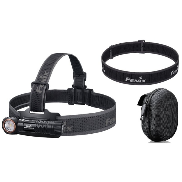 Fenix ​​​​HM61R V3.0 LED Flashlight with Case and Spare Strap