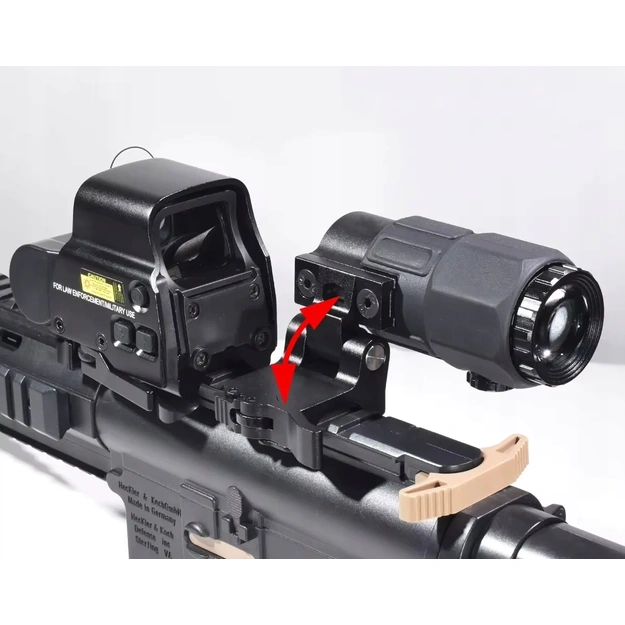 Holographic 558 Sight and G33 3x Magnifier Combo Set with Flip-to-Side Mount