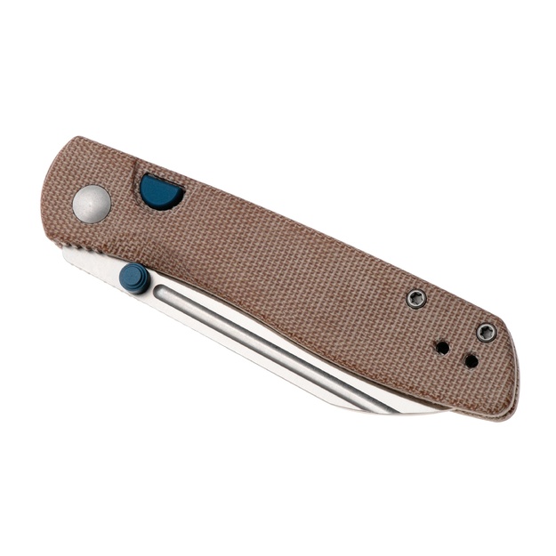 Kizer Renissance Brown Norplex UltreX Micarta, satīns N690, ražotājs Caleb Waldman (V3698A2)