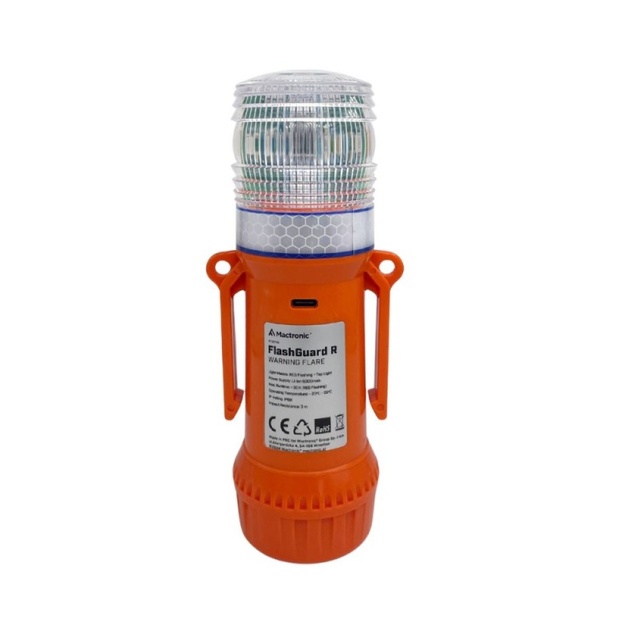 Mactronic FlashGuard R Sarkanās Gaismas Signāllampa ar Lukturīti PFS0110