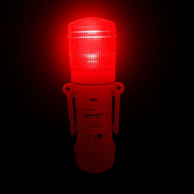 Mactronic FlashGuard R Sarkanās Gaismas Signāllampa ar Lukturīti PFS0110