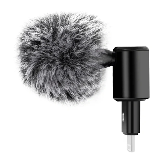 Puluz 8-pin condenser microphone with omnidirectional pickup pattern for mobile phones