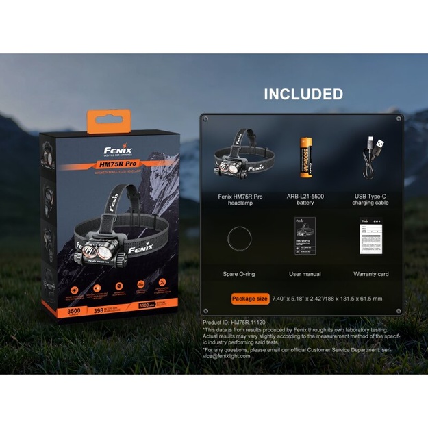Fenix HM75R Pro Magnesium Multi-Led Headlamp