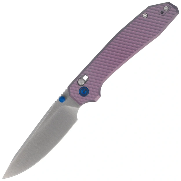 Civivi Elite Tessera Diamond Patterned Purple Aluminum, Satin CPM S35VN Folding Knife (CE26029-2)
