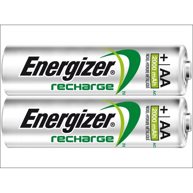 Energizer Mini akumulatoru lādētājs + 2 x R6/AA 2000 mAh baterijas