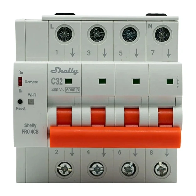 Miniature Circuit Breaker SHELLY Pro 4CB C32