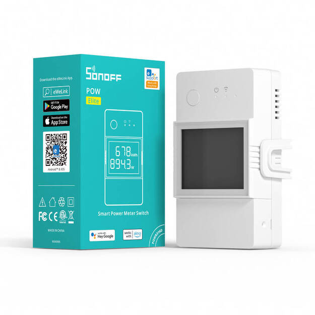 Sonoff POWR316D WiFi viedā elektroenerģijas skaitītāja slēdzis