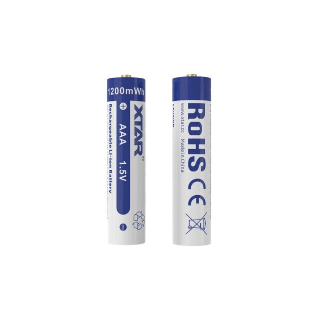 Xtar R03 / AAA 1.5V Li-ion uzlādējams akumulators ar aizsardzību 680mAh 4gab ar kastīti