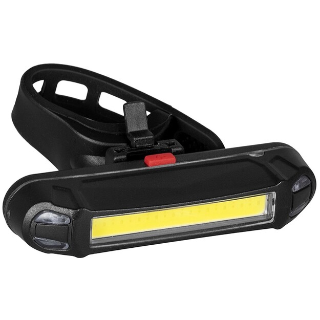 LTC LED COB velosipēda gaisma balts/sarkans ar 450mAh akumulatoru 5 režīmi LXLL87