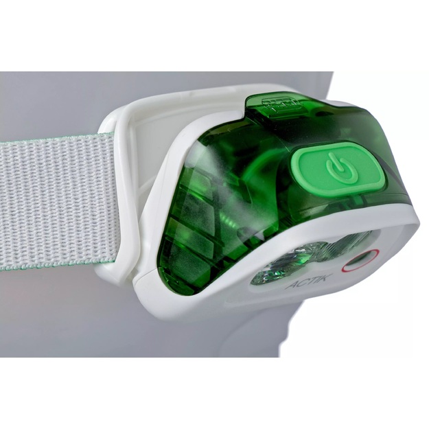 PETZL Actik spotlight on the head 350 lm, green - white