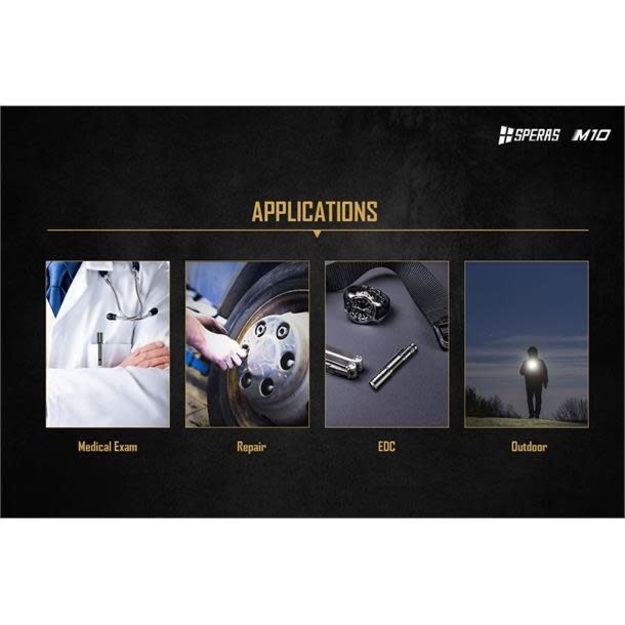 Speras M10 flashlight 200lm 4000K / CRI 95