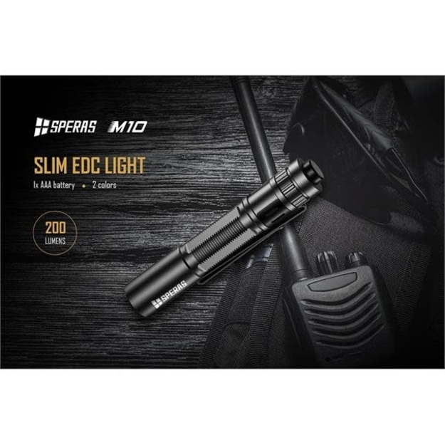 Speras M10 flashlight 200lm 4000K / CRI 95