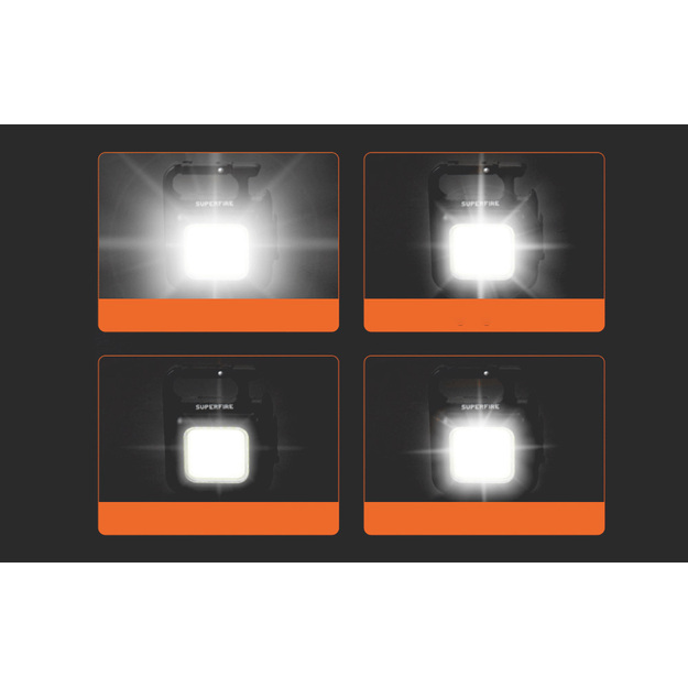 Superfire MX16 stāvlampa, 600lm, 500mAh, USB-C