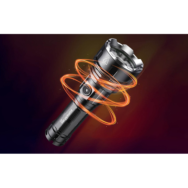 Superfire rokas lāpa R3 P90, 2700lm, USB