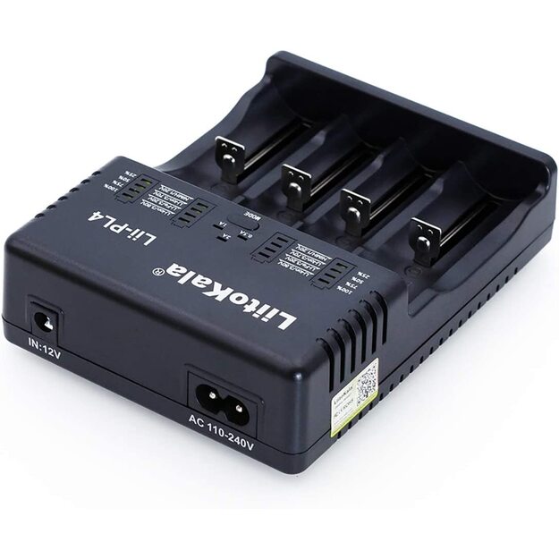 LiitoKala Lii-PL4 četru slotu akumulatora lādētājs