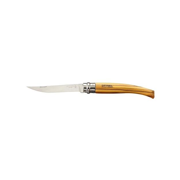 Opinel knife No.10 thin blade - olive wood handle