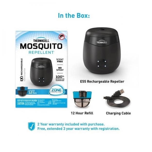 Thermacell E55XI moskītu atbaidī&scaron;anas uzlādējama ierīce 
