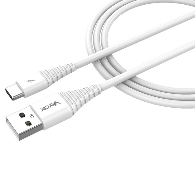 Vayox VA0056 USB kabelis - USB Type-C 1m gar&scaron; balts