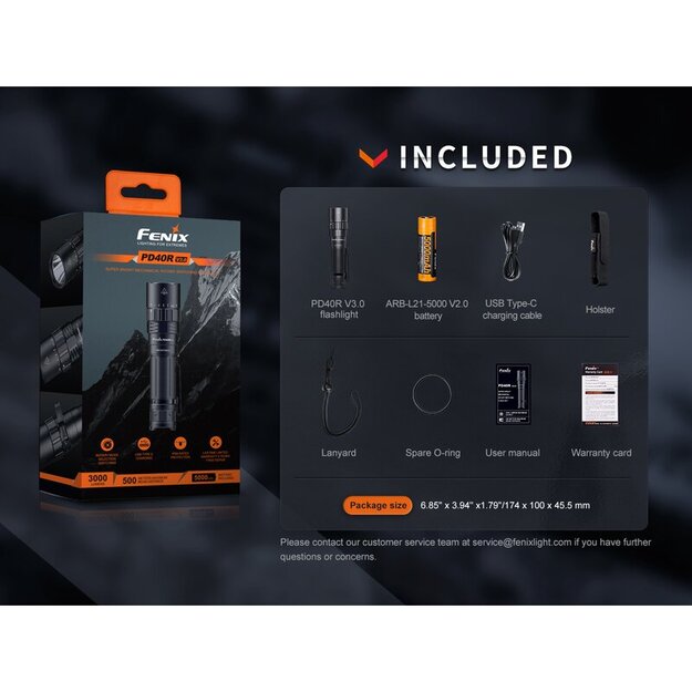 Fenix PD40R V3.0 LED flashlight