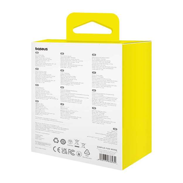 Baseus magnētiskais mini baro&scaron;anas bloks 5000 mAh, USB-C 20W (melns)