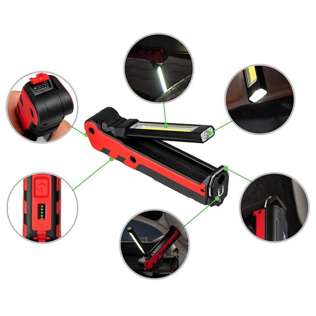 Vayox darbnīcas lampa 140lm + 360lm VA0104