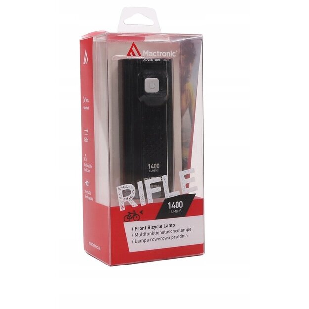 Priekinis dviračio žibintas MacTronic RIFLE ABF0063