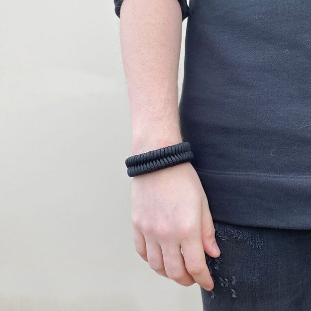 Paracord aproce  Fish , melna 2179