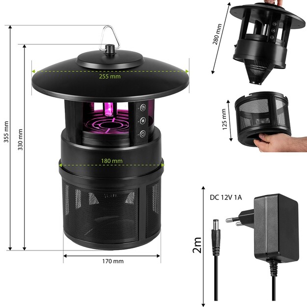 Vayox garden and terrace lamp against insects 9xSMD VA0195