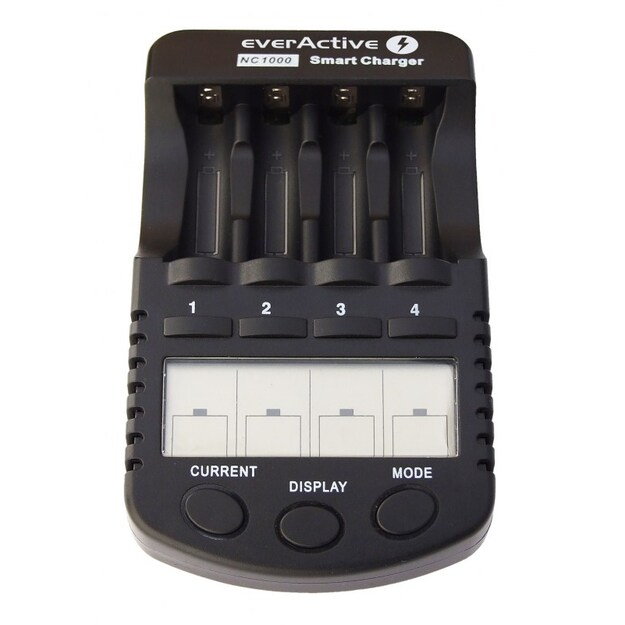 Profesionalus AA/AAA elementų įkroviklis everActive  NC-1000