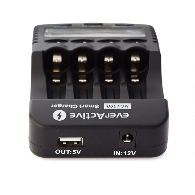 Profesionalus AA/AAA elementų įkroviklis everActive  NC-1000