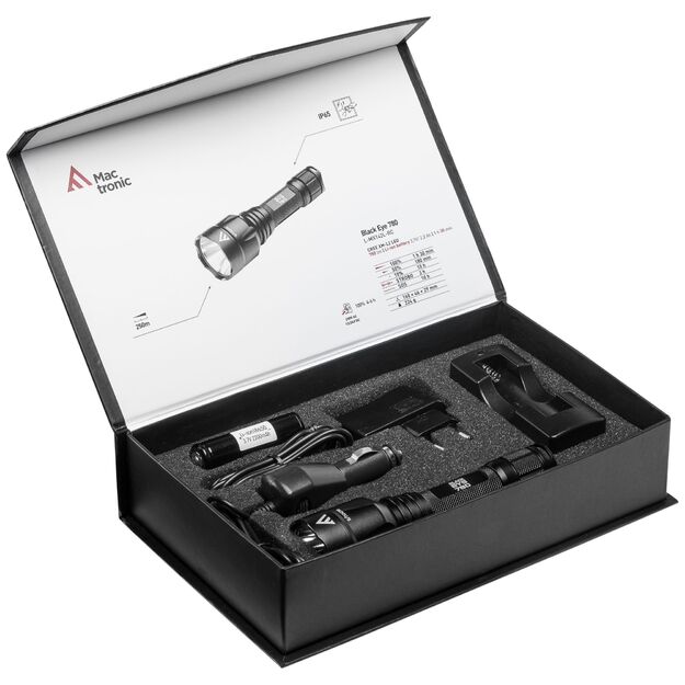 Prožektorius Mactronic įkraunamas 780lm Black Eye