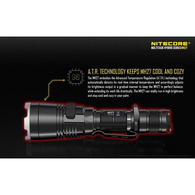 NITECORE MH27 žibintuvėlis su baterija 1834