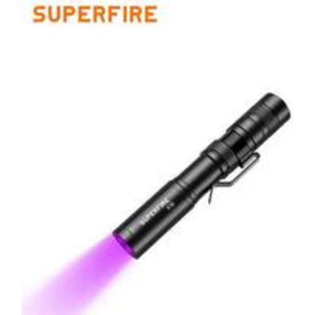 SUPERFIRE X18-U ultravioletās gaismas 395nm 2W lukturītis